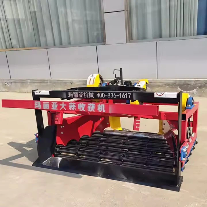 Company Equipment Gralic Harvester Machine Agricultural Garlic Excavation, Cleaning, Garlic Stalk Cutting, Bagging Harvester